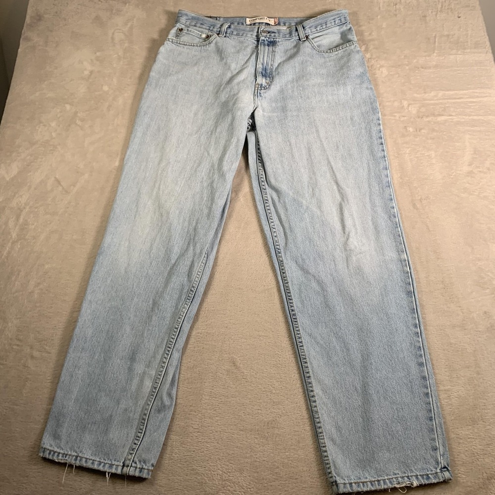 VTG Levis 560 Jeans Mens 36x34 Blue Comfort Fit Light Wash Denim Baggy Relaxed
